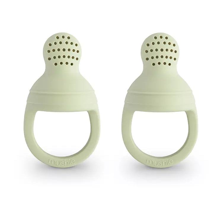 Mushie Silicone Fresh Food Feeder (2pack) Sage