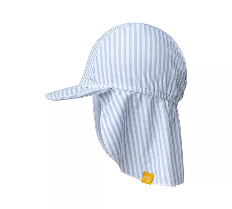 Swim Essentials Baby Sun Hat  Striped Light Blue