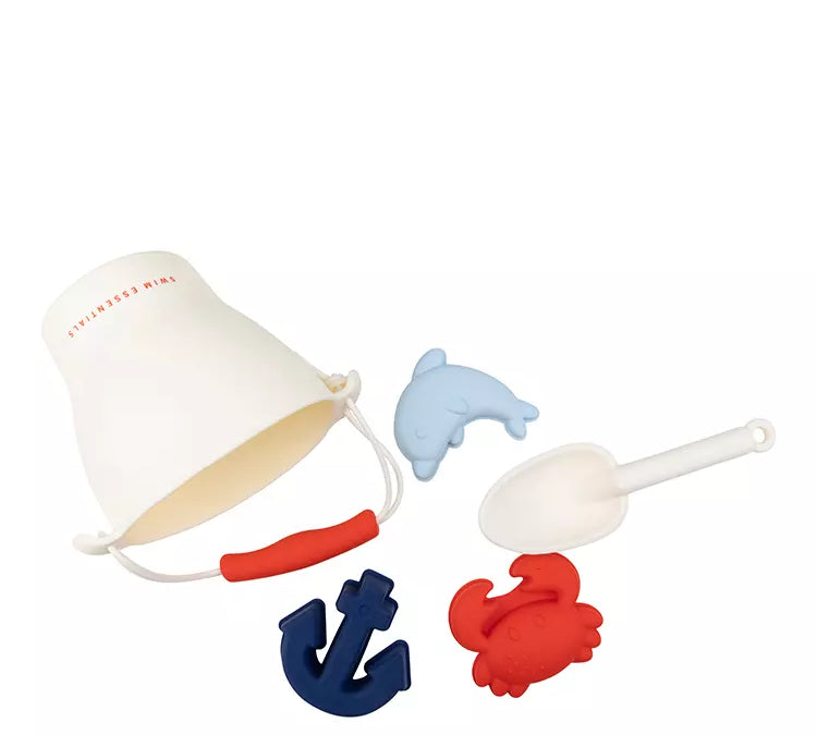 Swim Essentials Silicone Sand Bucket Ocean detailed