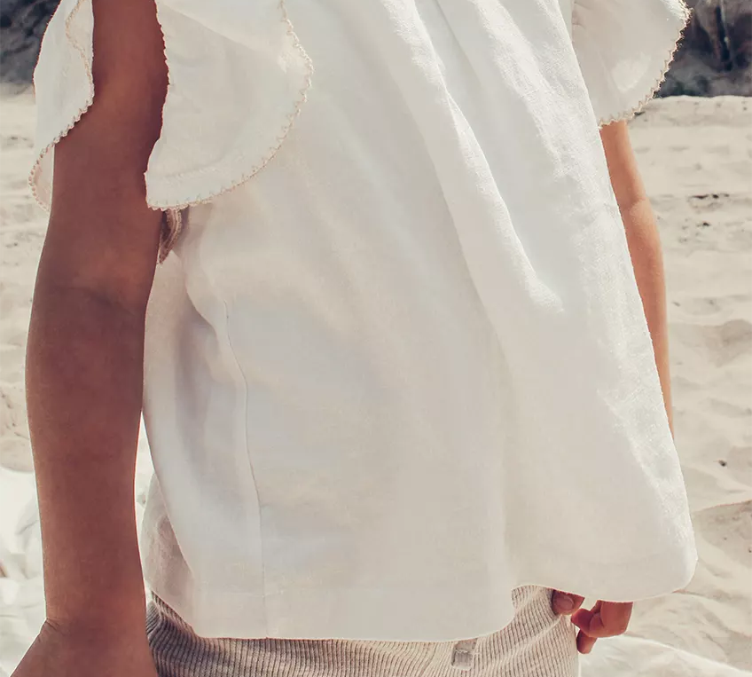 Two You Label | Blouse Linen Micky - White