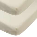 Meyco | Jersey Fitted Sheet Cot 40x80cm - Soft Sand (2pack)