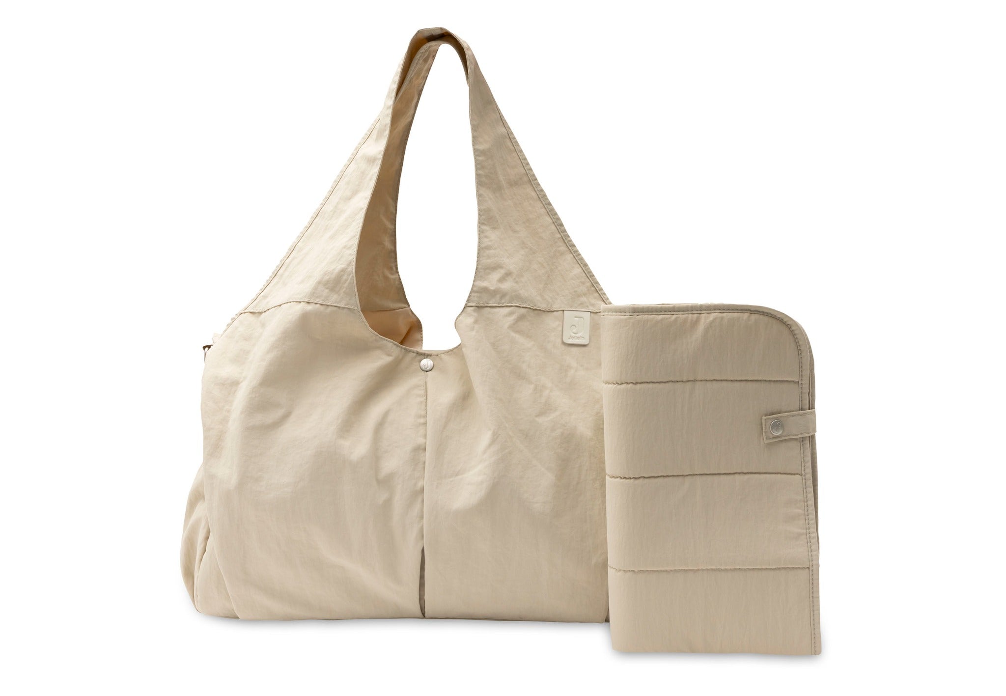 Jollein Urban diaper bag in Warm Sand with matching changing pad