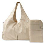 Jollein Urban diaper bag in Warm Sand with matching changing pad