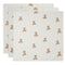 Jollein muslin cloth 70cm teddy bear 3-pack