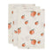 Jollein muslin wash cloth peach 3-pack