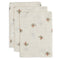 Jollein muslin wash cloth rose hip 3-pack