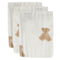 Jollein muslin wash cloth teddy bear 3-pack